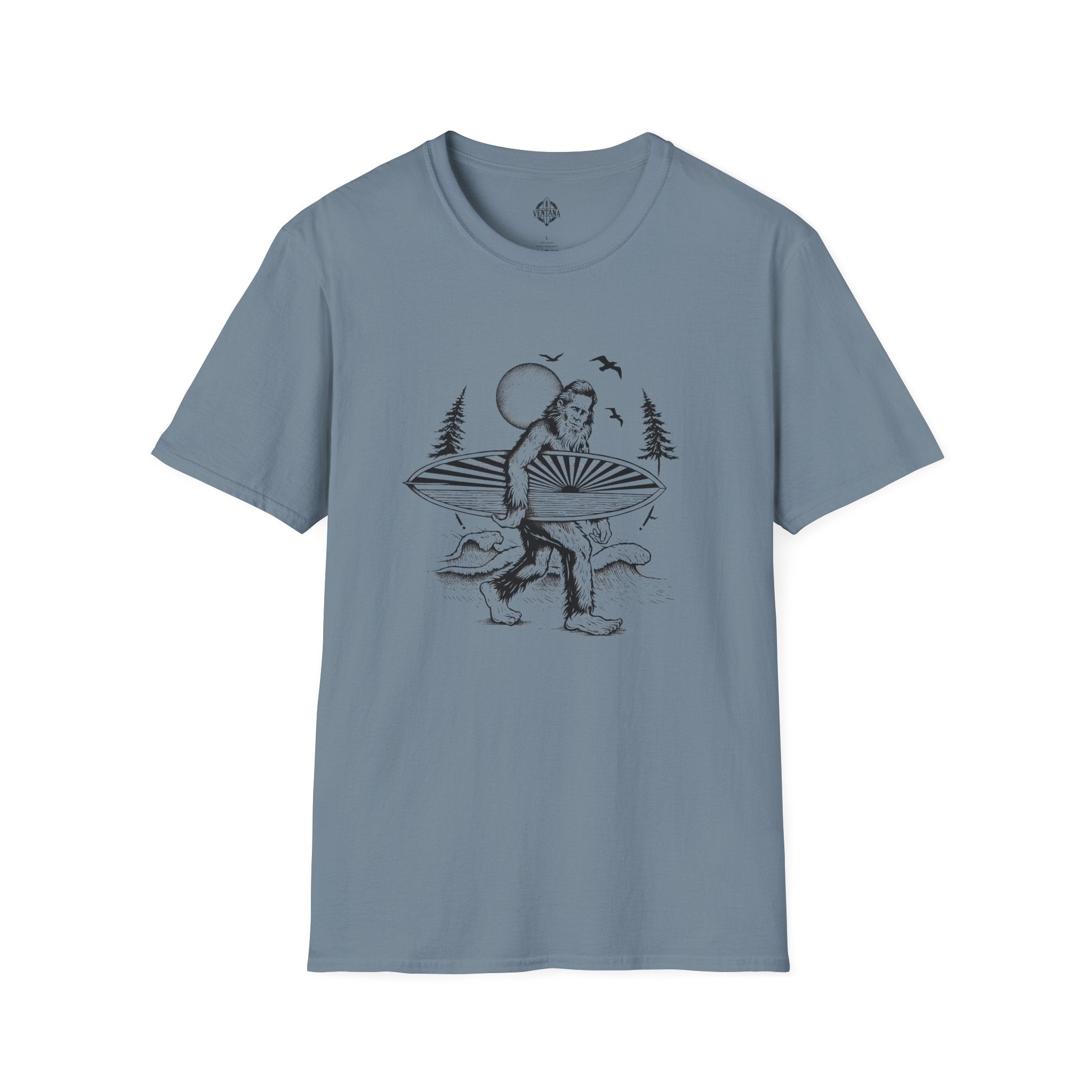 Ventana Surfsquatch by Thiago Bianchini cotton t-shirt image 11