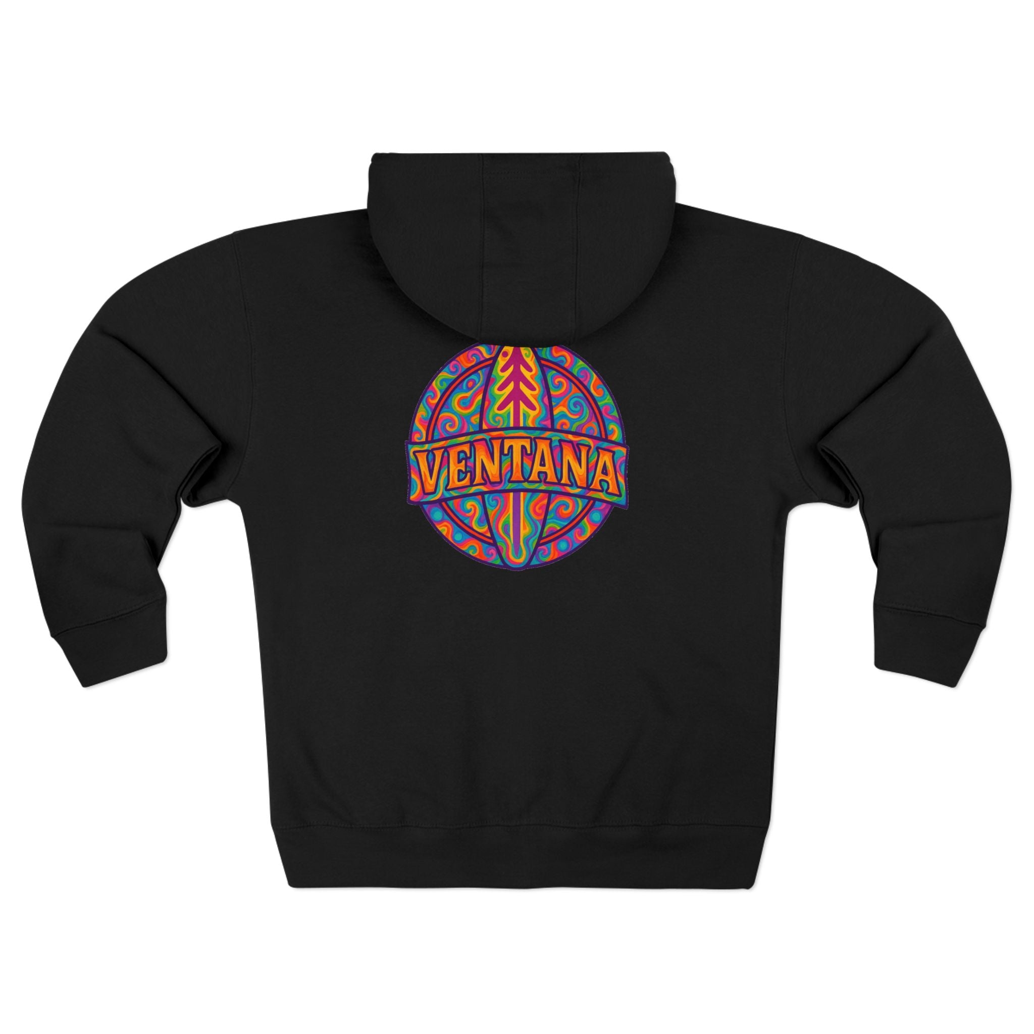 Ventana Psychedelic Treefish Logo zip fleece hoodie image 17