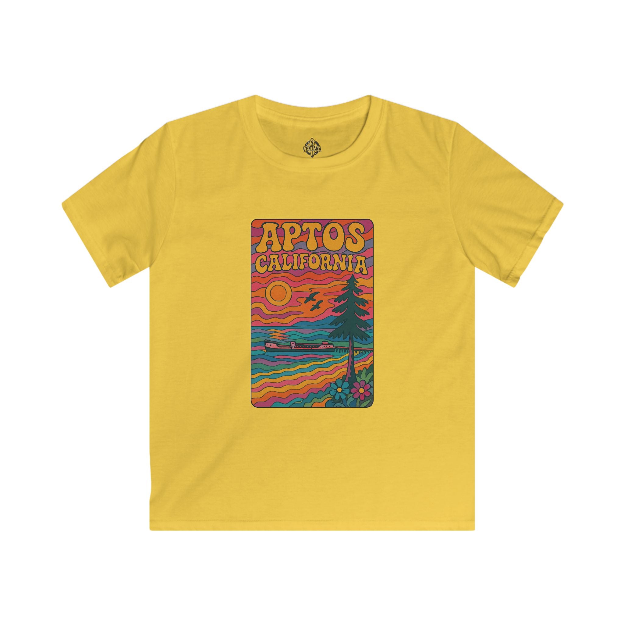 Aptos California Psychedelic kids soft style t-shirt image 7