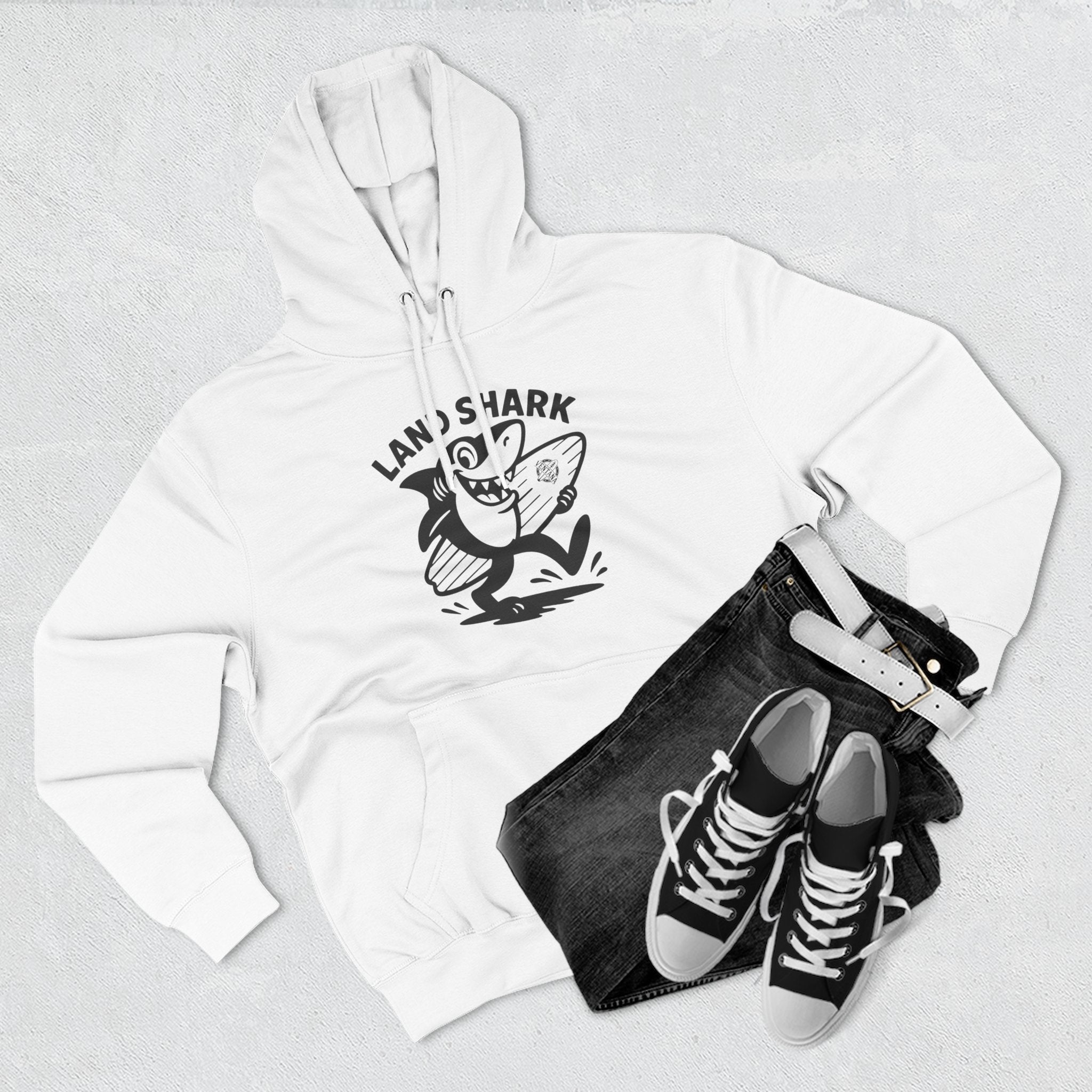 Land Shark fleece hoodie image 12