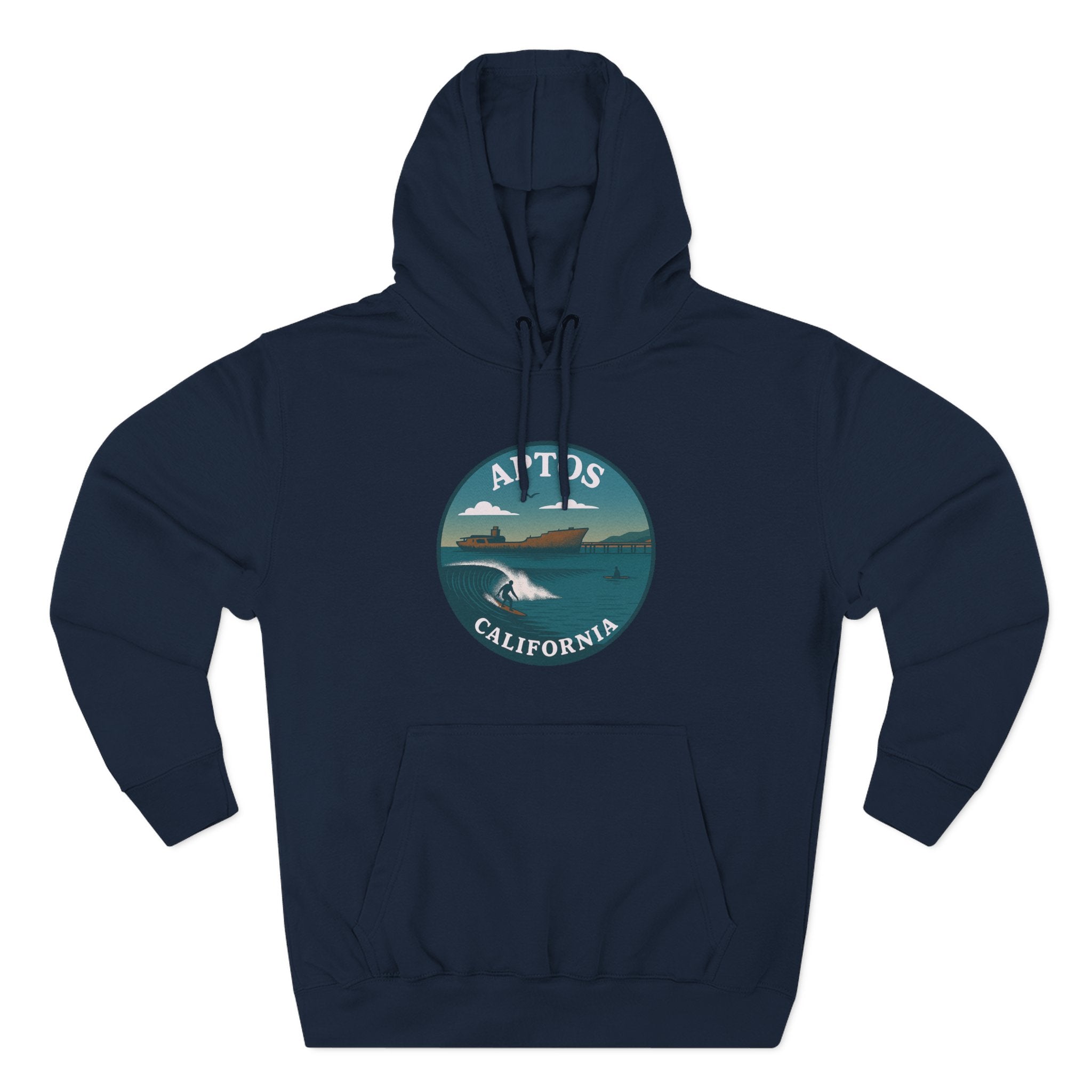 Aptos California Classic Unisex - Pull-Over Cotton Blend Fleece Hoodie