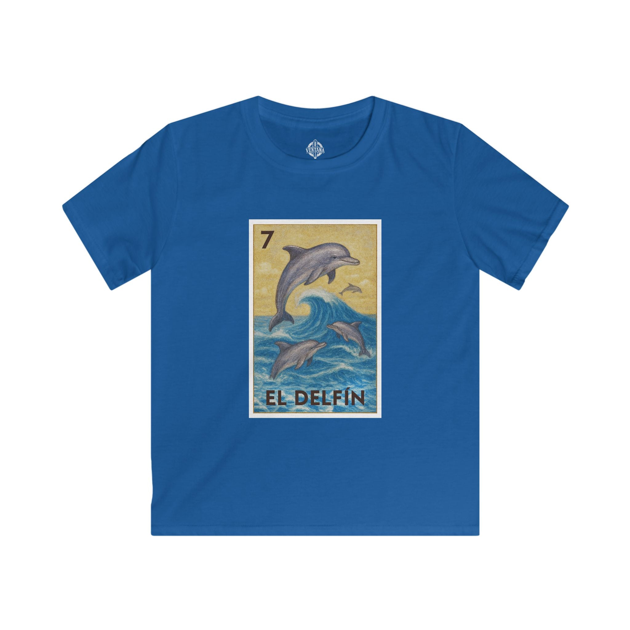 Dolphin Lotería Kids - Soft Style U.S. Cotton T-Shirt (El Delfín)