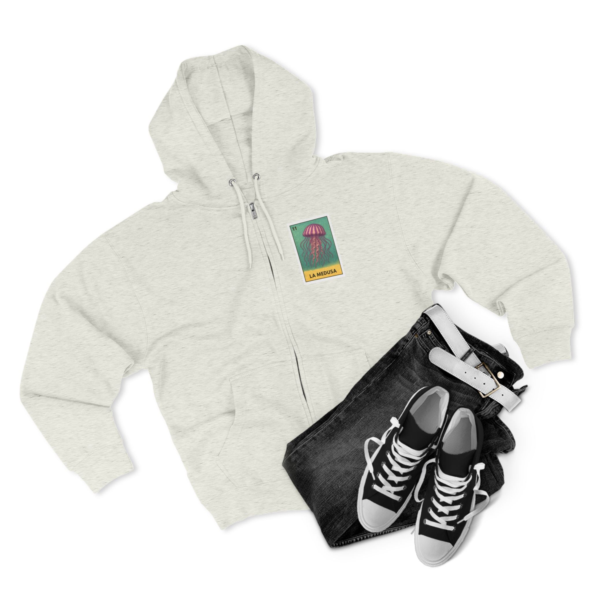 Sea Jelly Lotería Zip Hoodie