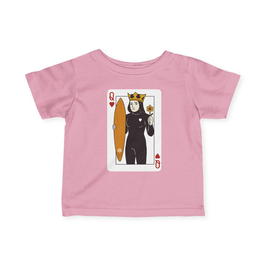 Queen of Hearts Surfer - Infant 100% Cotton T-Shirt