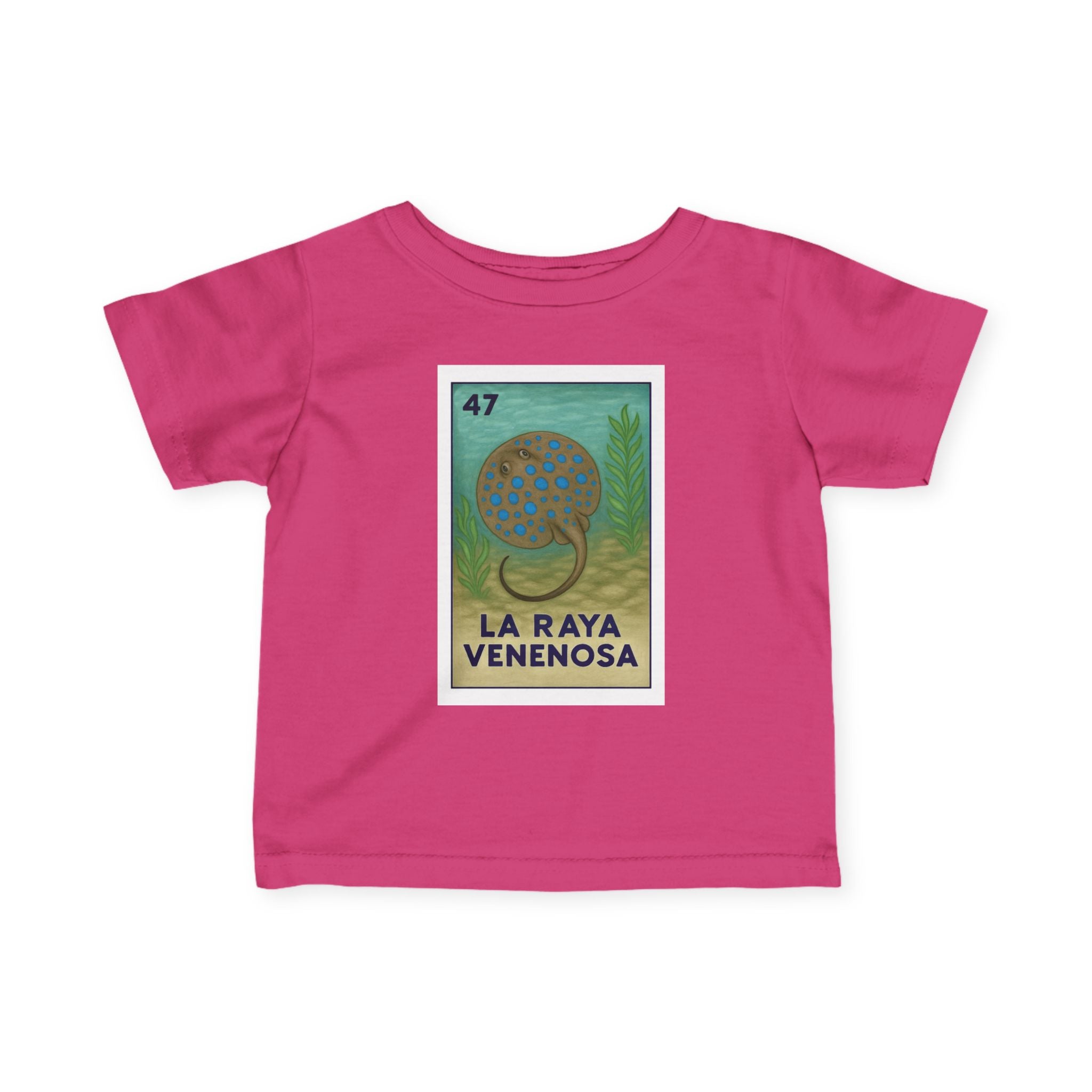 Stingray Lotería infant cotton t-shirt image 15