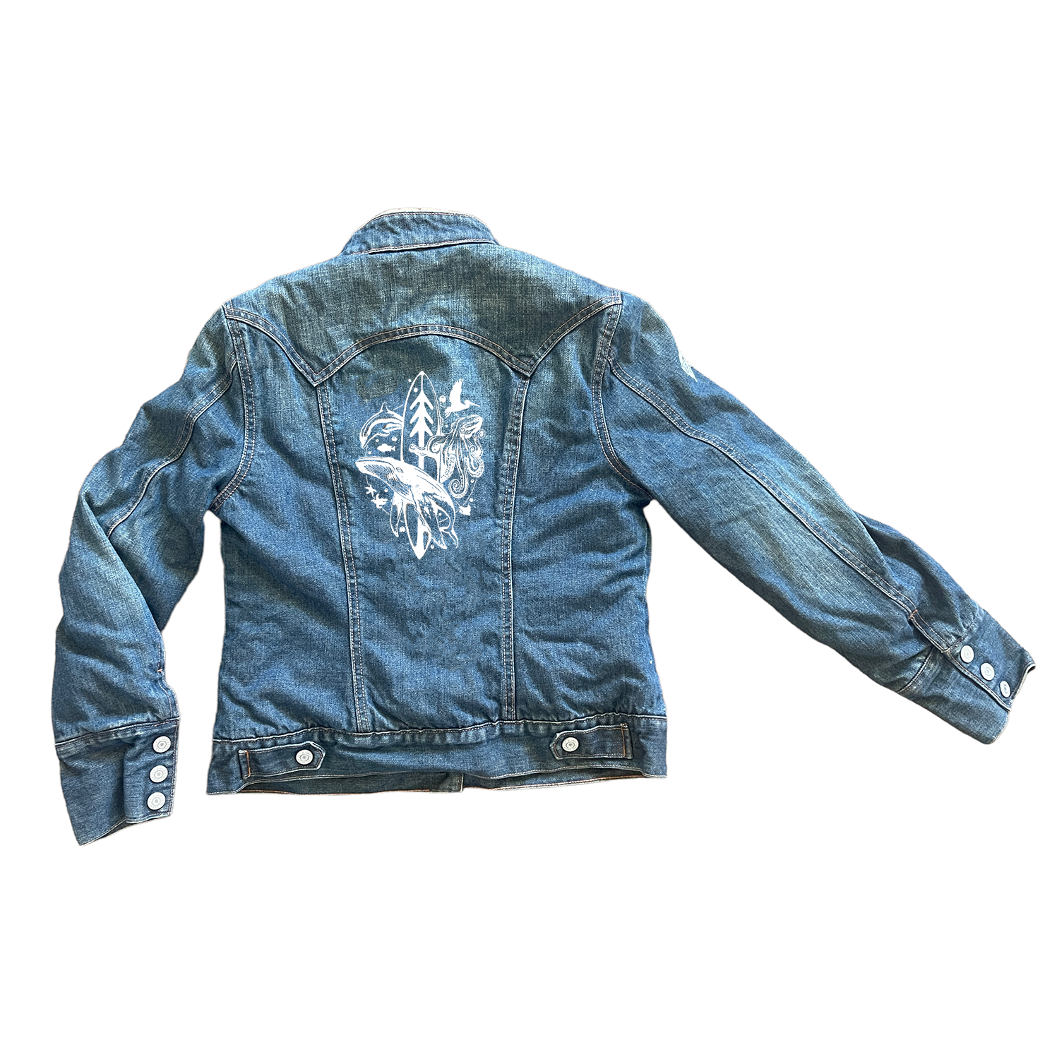 Thiago Bianchini Reclaimed Denim cotton t-shirt image 1