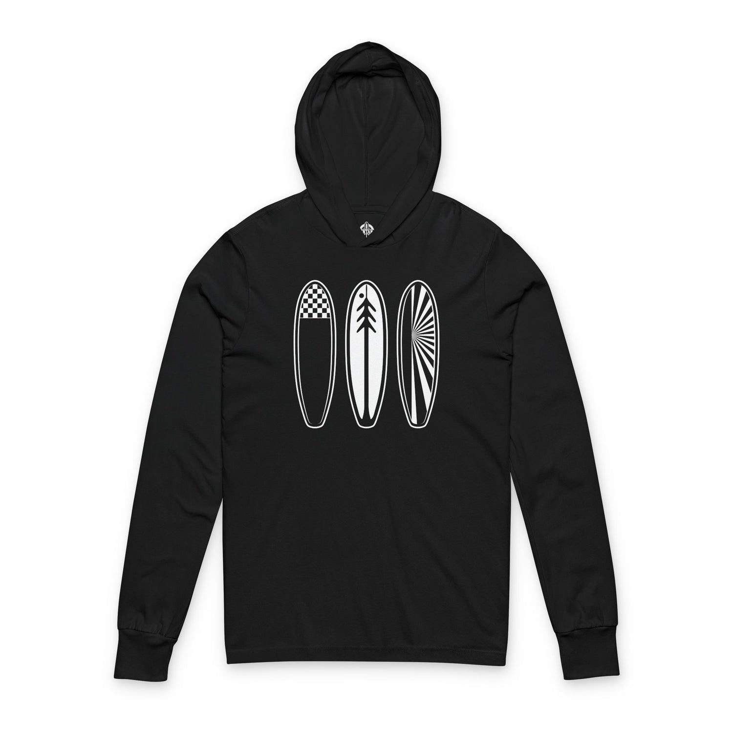 Ventana Three Board cotton hooded long sleeve t-shirt image 4