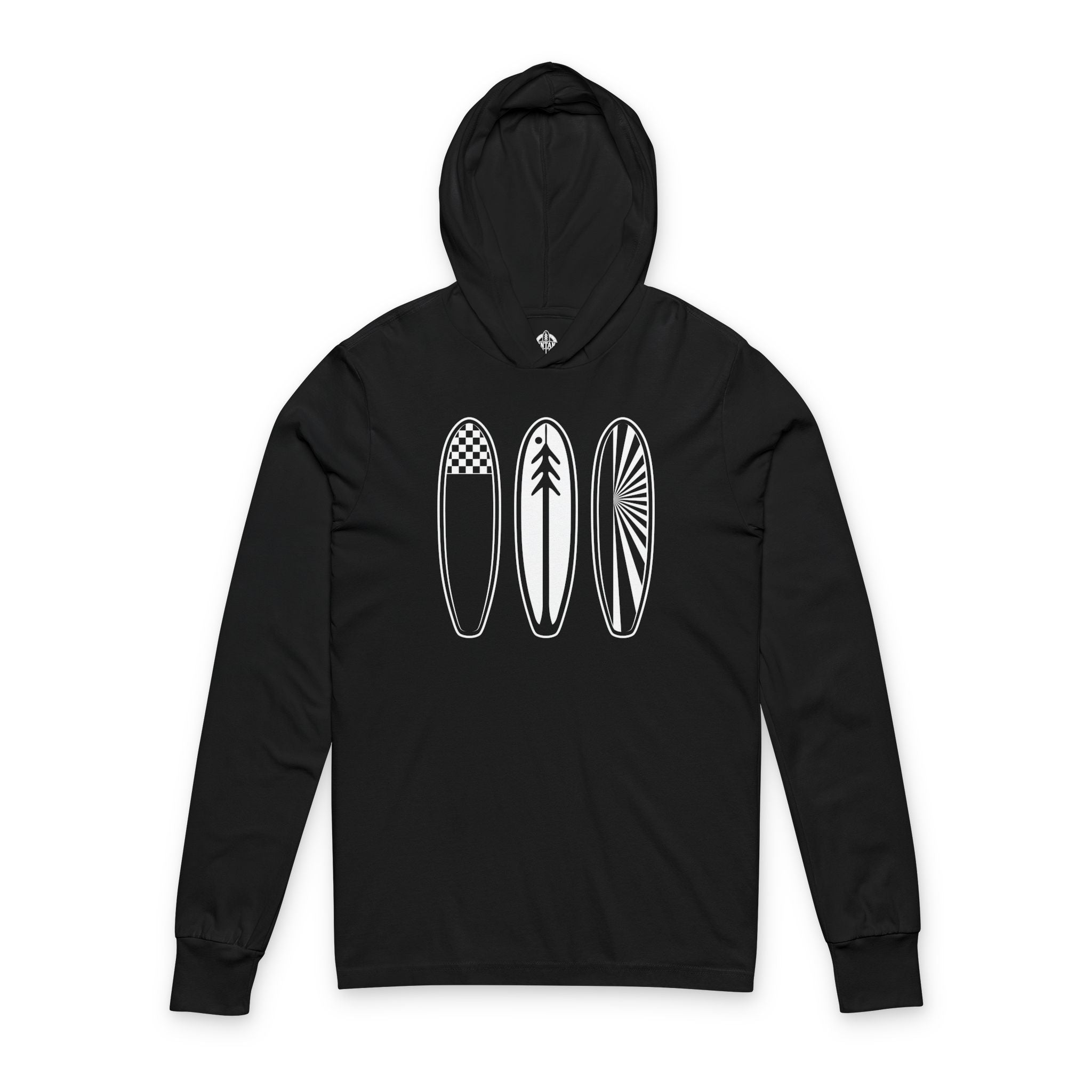 Ventana Three Board cotton hooded long sleeve t-shirt image 4