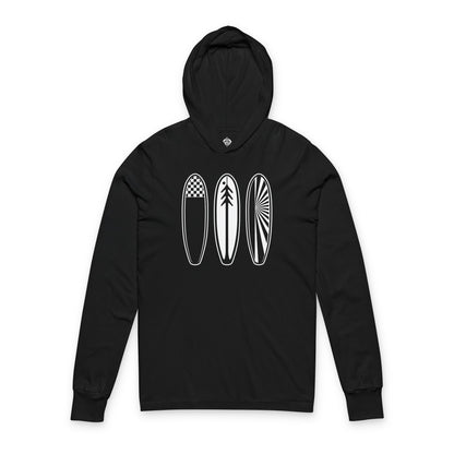 Ventana Three Board cotton hooded long sleeve t-shirt image 4