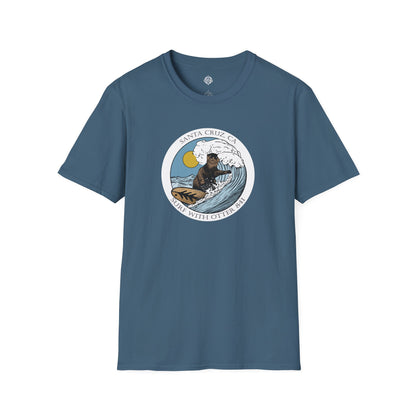 Surf with Otter 841 by Thiago Bianchini cotton t-shirt image 11