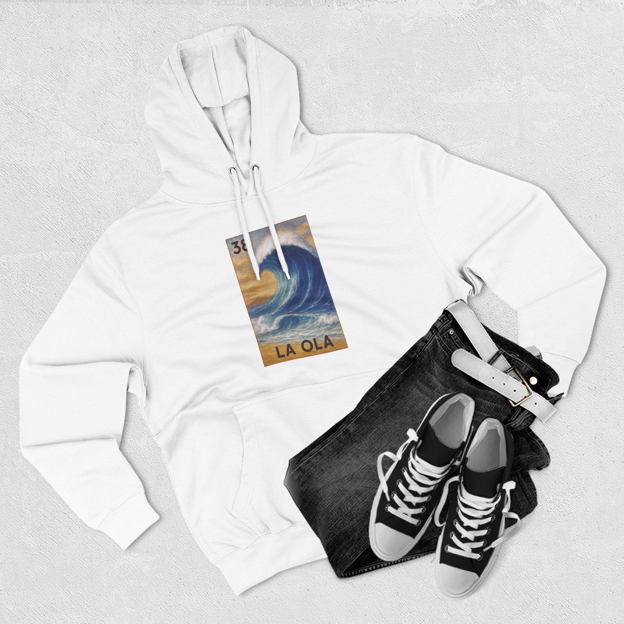 Wave Lotería fleece hoodie image 12