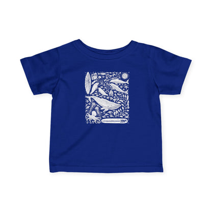 Ventana Marine Life by Lili Arnold infant cotton t-shirt image 13