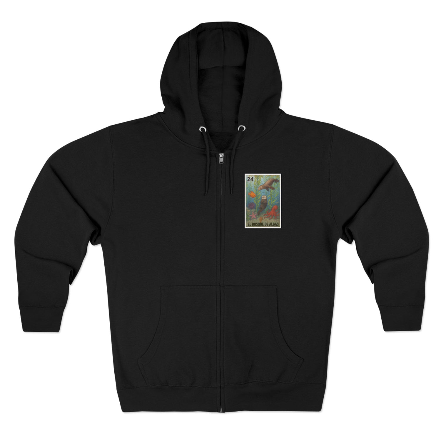 Kelp Forest Lotería zip fleece hoodie image 4