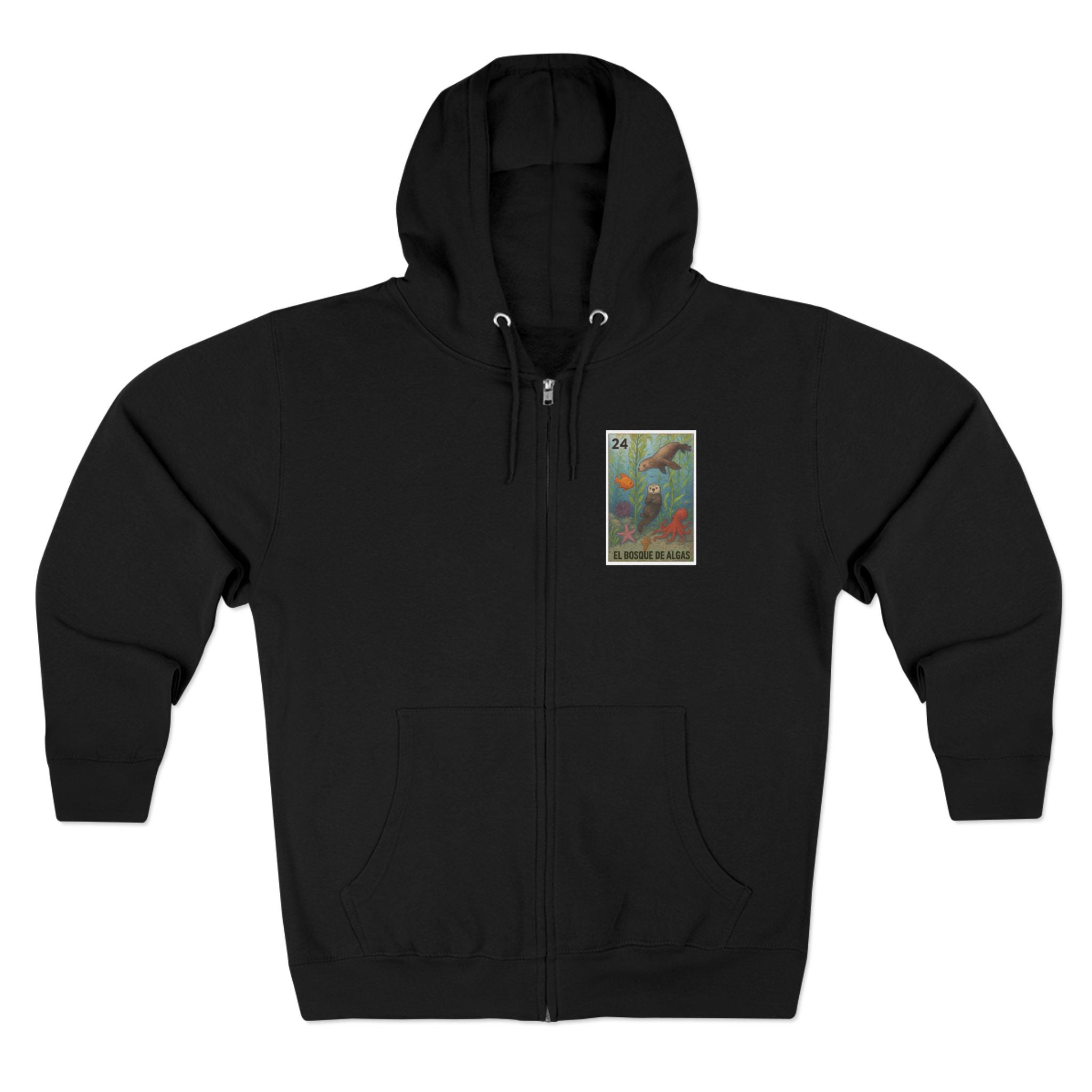 Kelp Forest Lotería zip fleece hoodie image 4