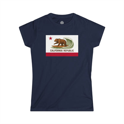 California Surfing Bear Flag Women&
