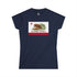 California Surfing Bear Flag women&