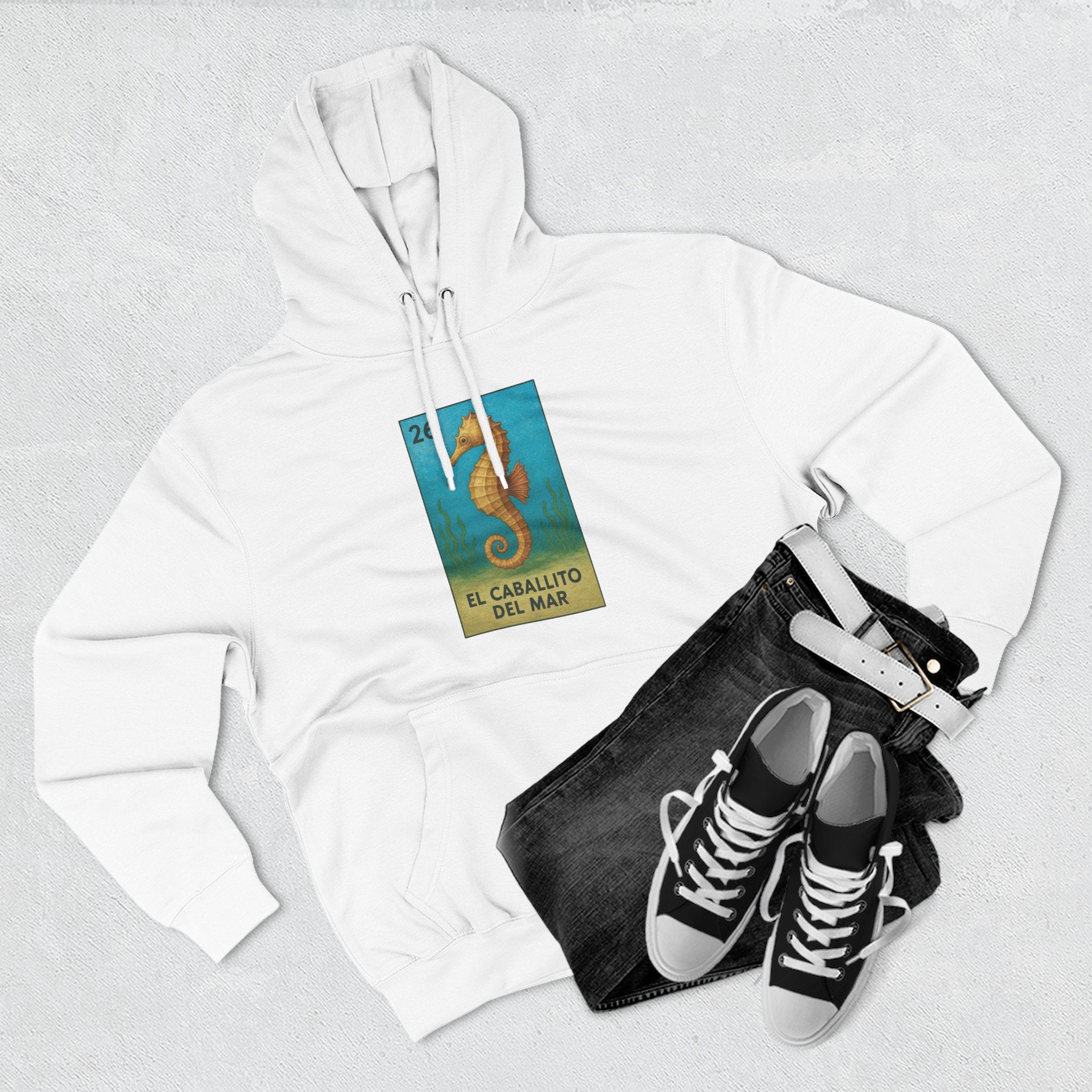 Seahorse Lotería fleece hoodie image 12