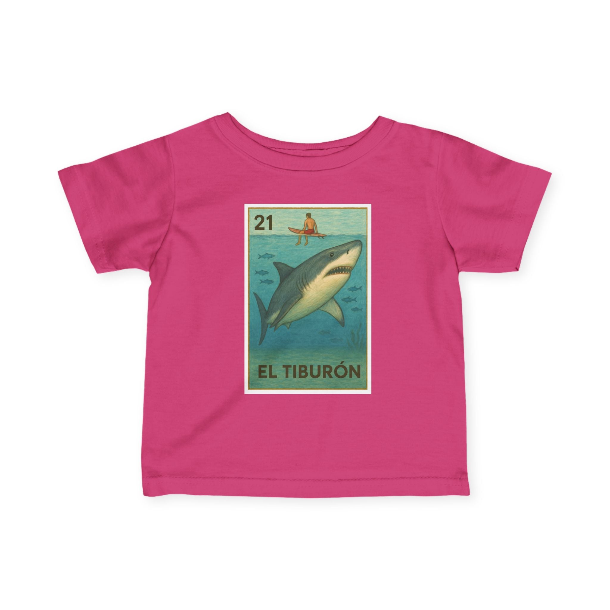 Shark Lotería infant cotton t-shirt image 15