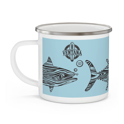Ventana Wooden Tuna Enamel Camping Mug (12oz - small)