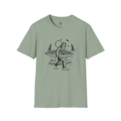 Ventana Surfsquatch by Thiago Bianchini Unisex - Soft Style U.S. Cotton T-Shirt