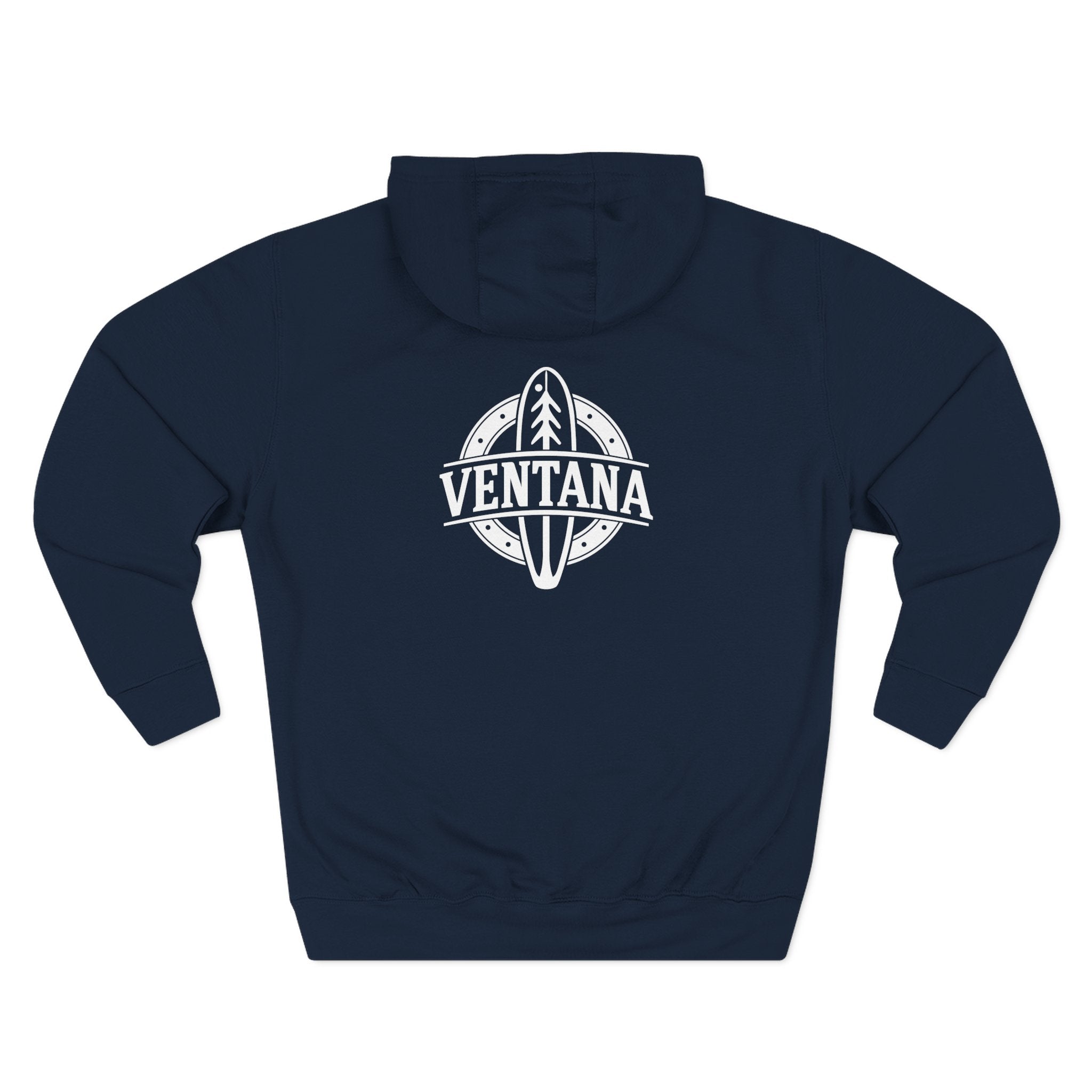 Ventana Treefish Logo - Pull-Over Cotton Blend Fleece Hoodie