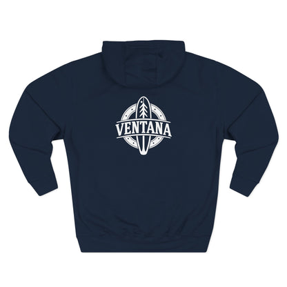 Ventana Treefish Logo - Pull-Over Cotton Blend Fleece Hoodie