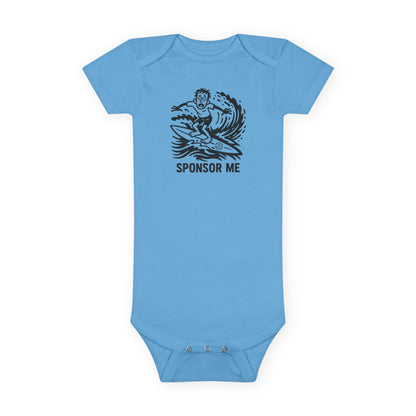 Sponsor Me - Baby Short Sleeve 100% Cotton Onesie
