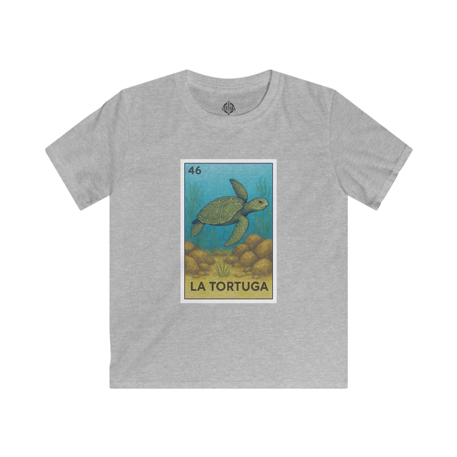 Turtle Lotería kids soft style t-shirt image 5
