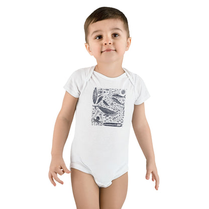 Ventana Marine Life by Lili Arnold baby cotton onesie image 6