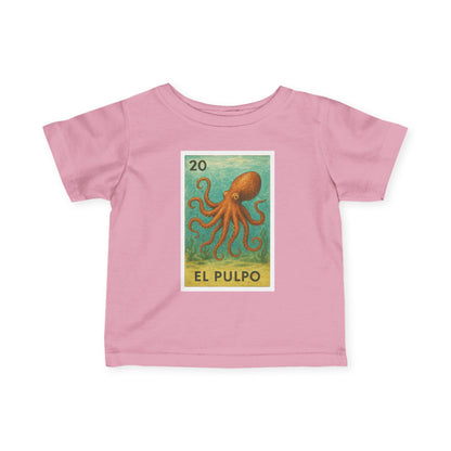 Octopus Lotería - Infant 100% Cotton T-Shirt (El Pulpo)