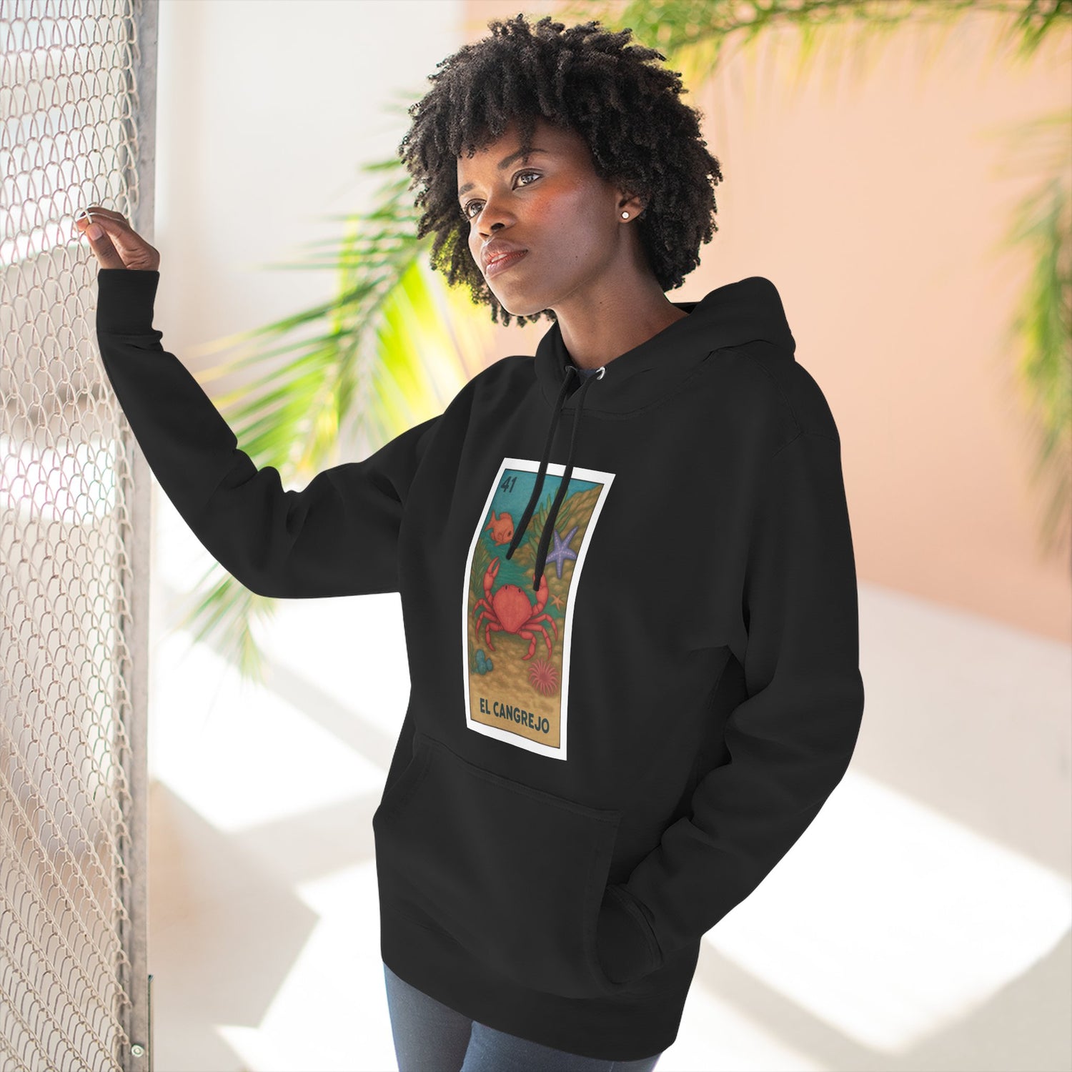 Crab Lotería Fleece Hoodie