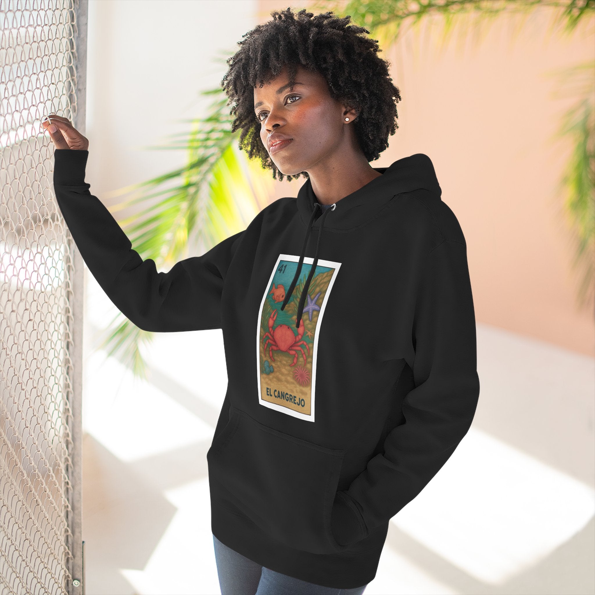 Crab Lotería Fleece Hoodie