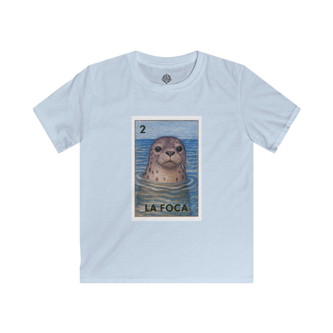Seal Lotería Kids - Soft Style U.S. Cotton T-Shirt (La Foca)