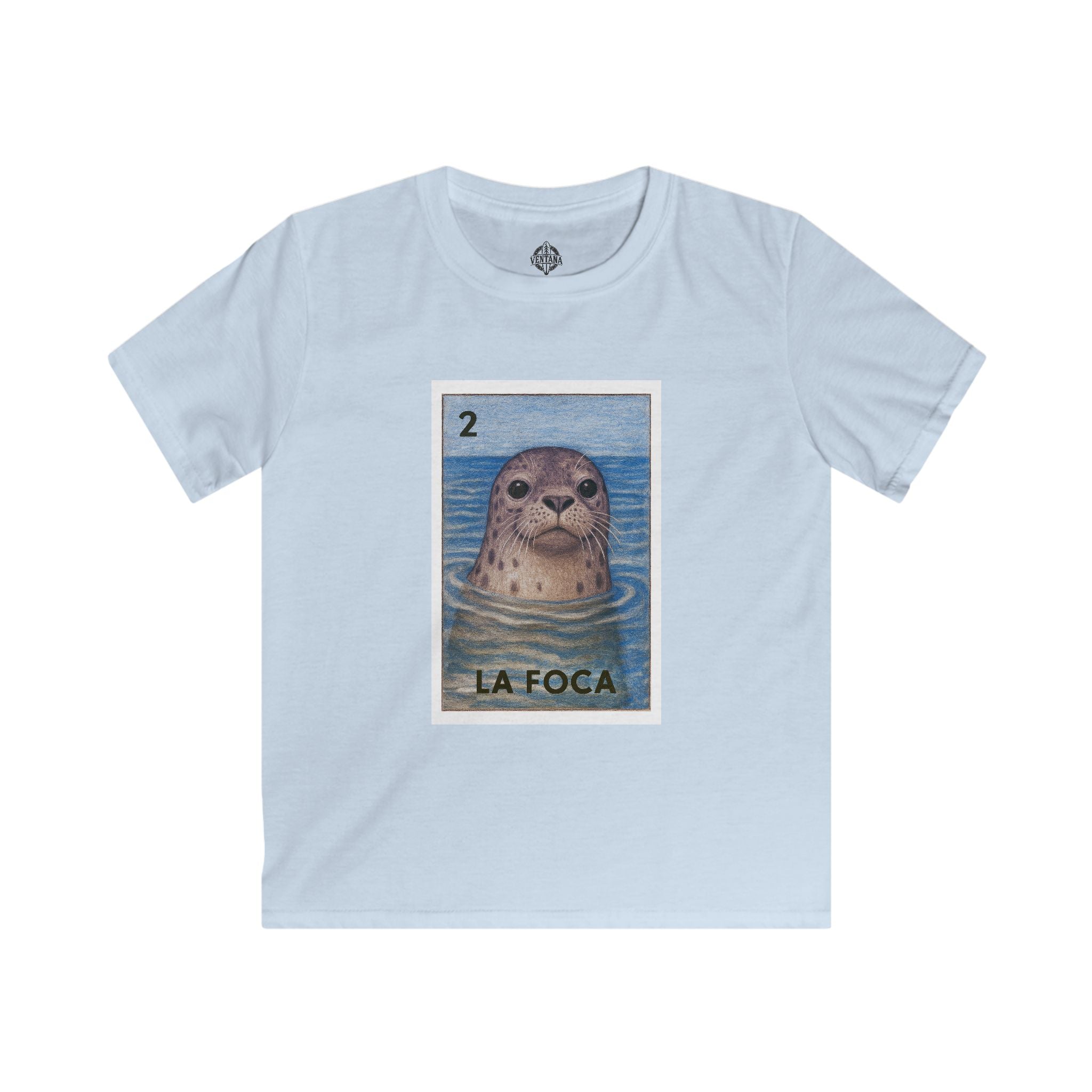 Seal Lotería kids soft style t-shirt image 2