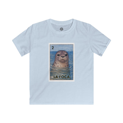 Seal Lotería kids soft style t-shirt image 2