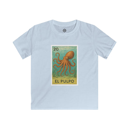 Octopus Lotería kids soft style t-shirt image 2