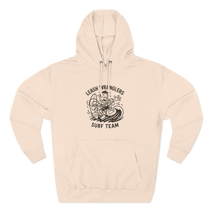 Leash Wranglers Surf Team Unisex - Pull-Over Cotton Blend Fleece Hoodie