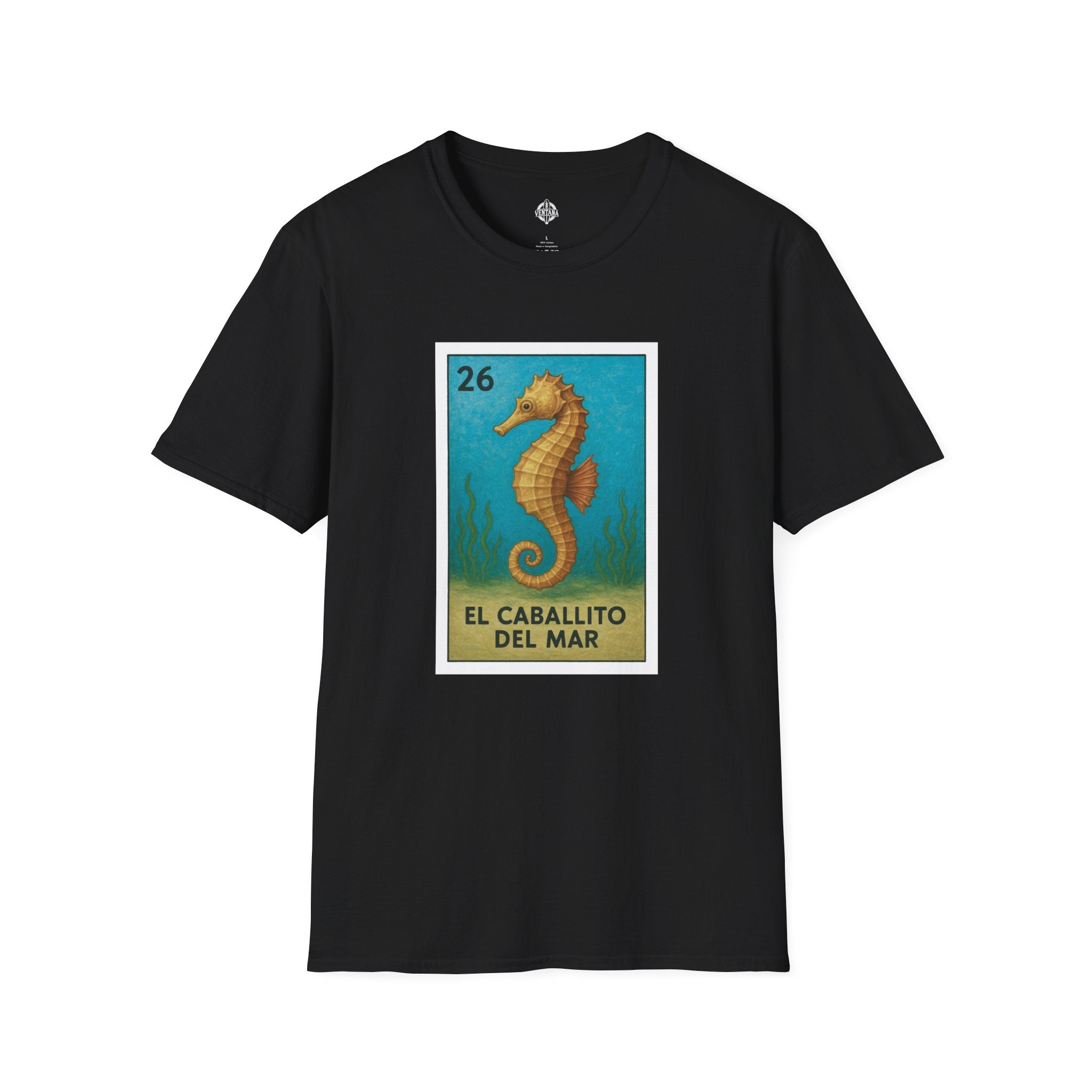 Seahorse Lotería cotton t-shirt image 4