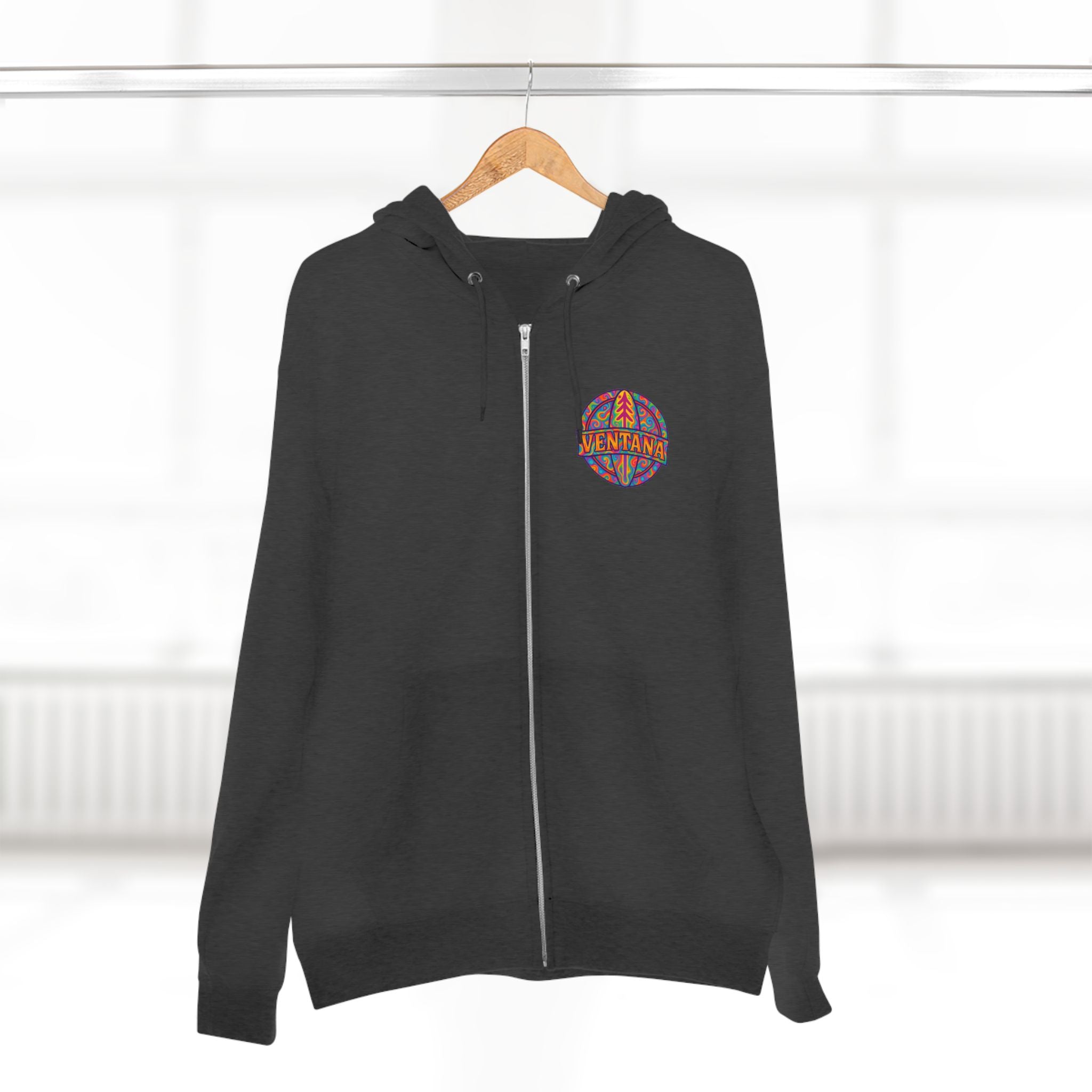 Ventana Psychedelic Treefish Logo zip fleece hoodie image 14