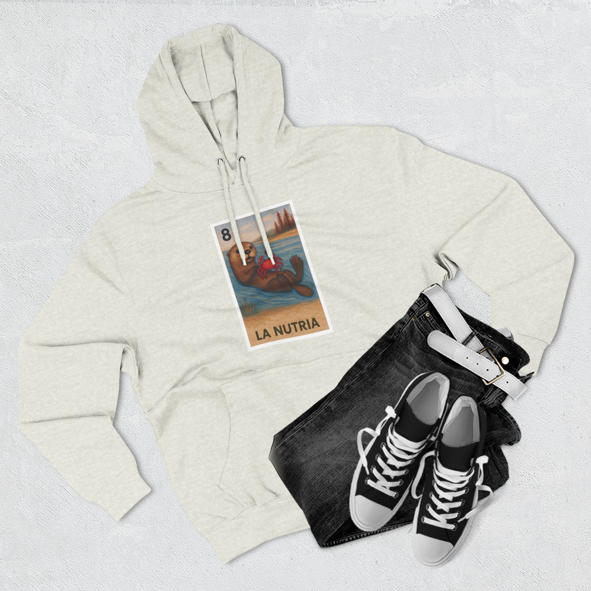 Sea Otter Lotería Fleece Hoodie