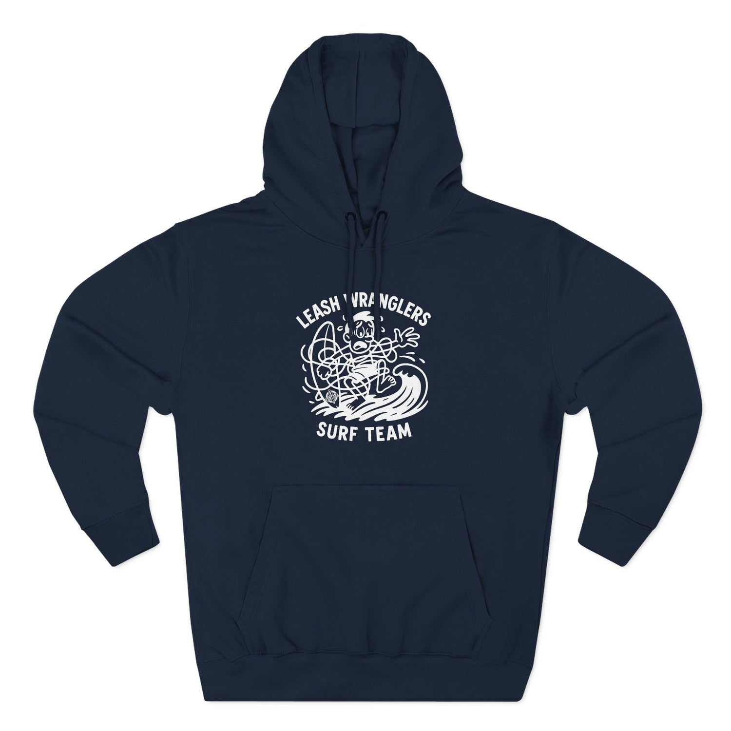Leash Wranglers Surf Team Unisex - Pull-Over Cotton Blend Fleece Hoodie