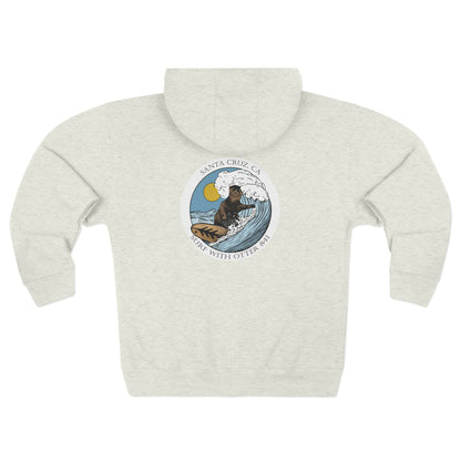 Surf with Otter 841 Zip Hoodie