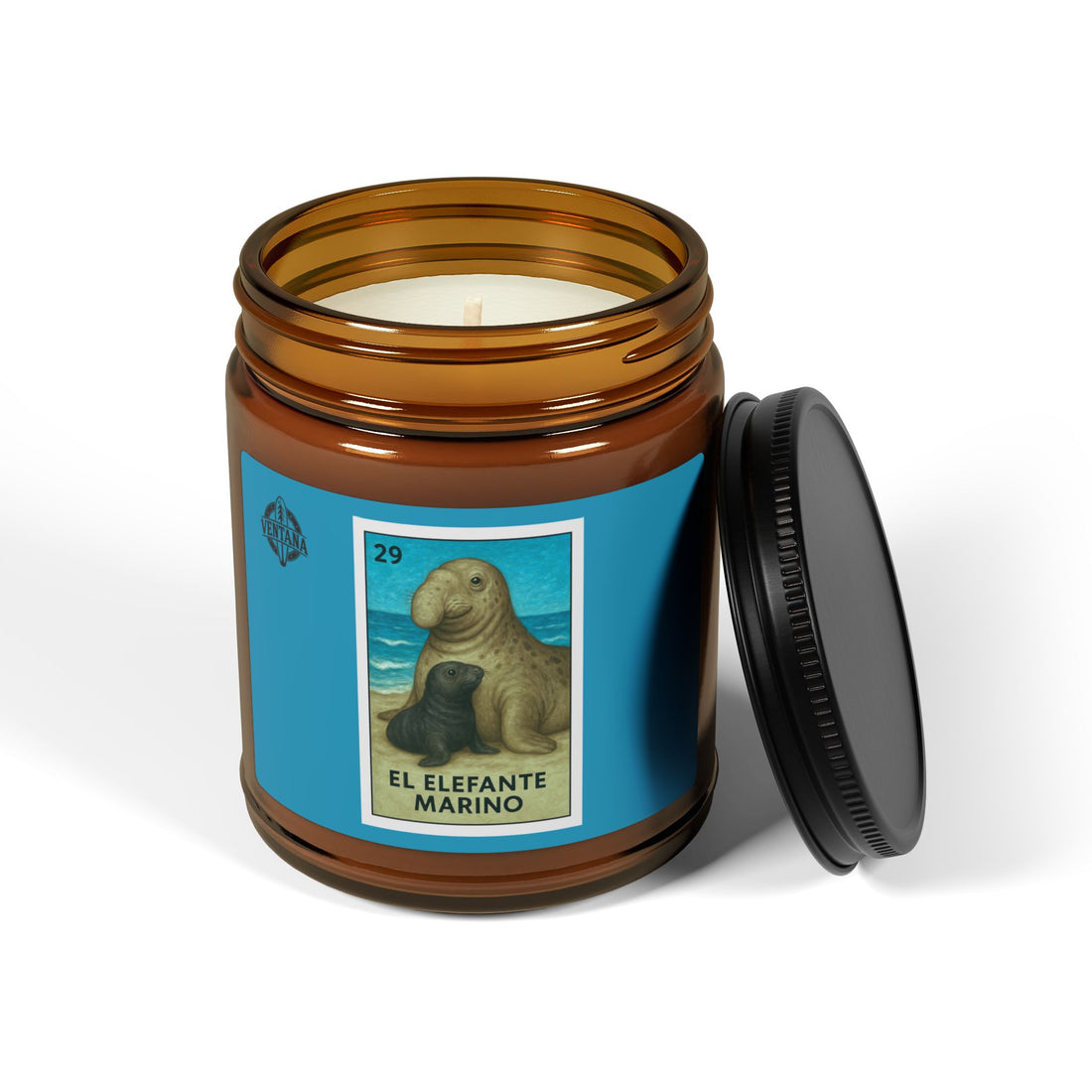 Elephant Seal Lotería - Scented Soy Candle (El Elefante Marino)