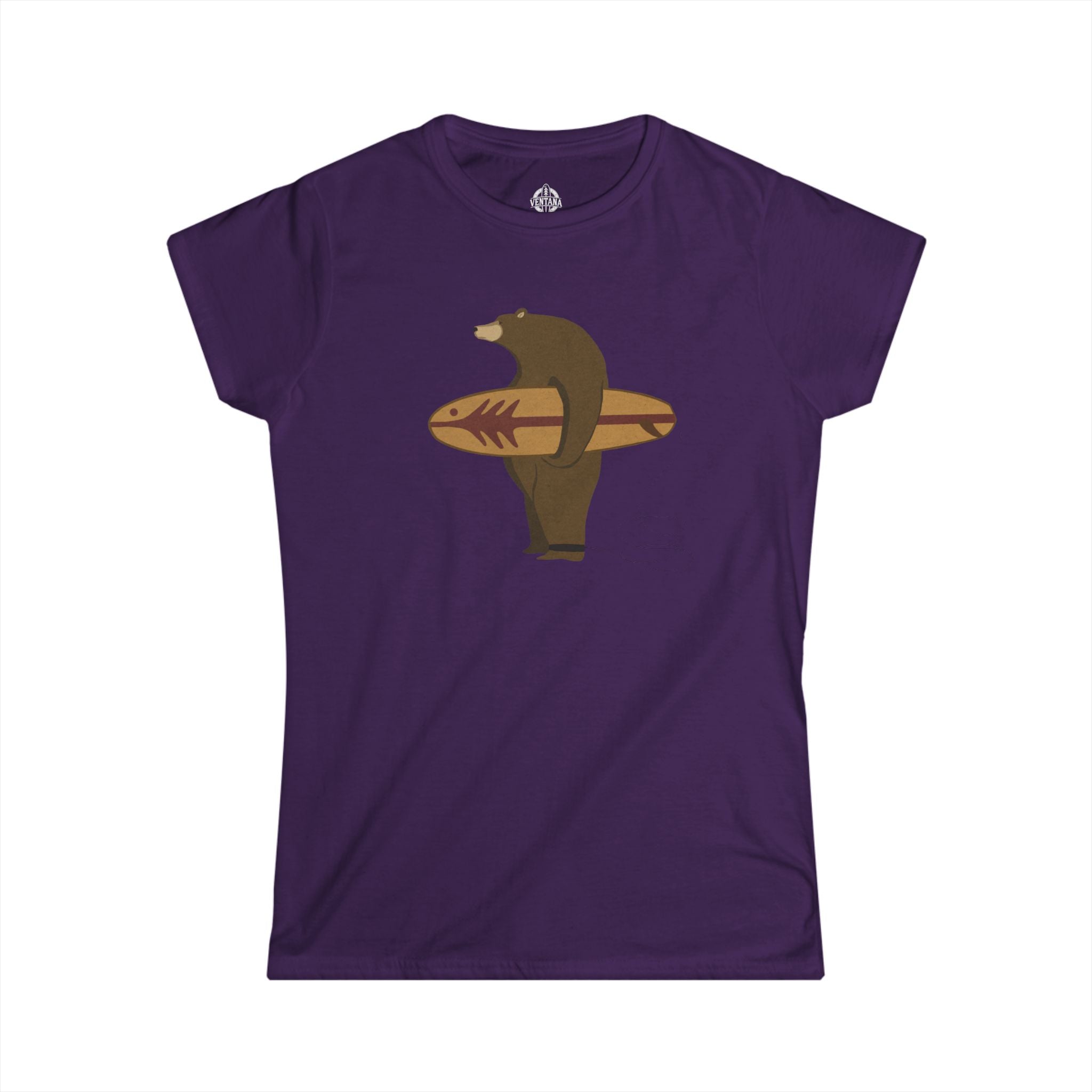 Surfing Grizzly Bear by Fabian Lavater women&