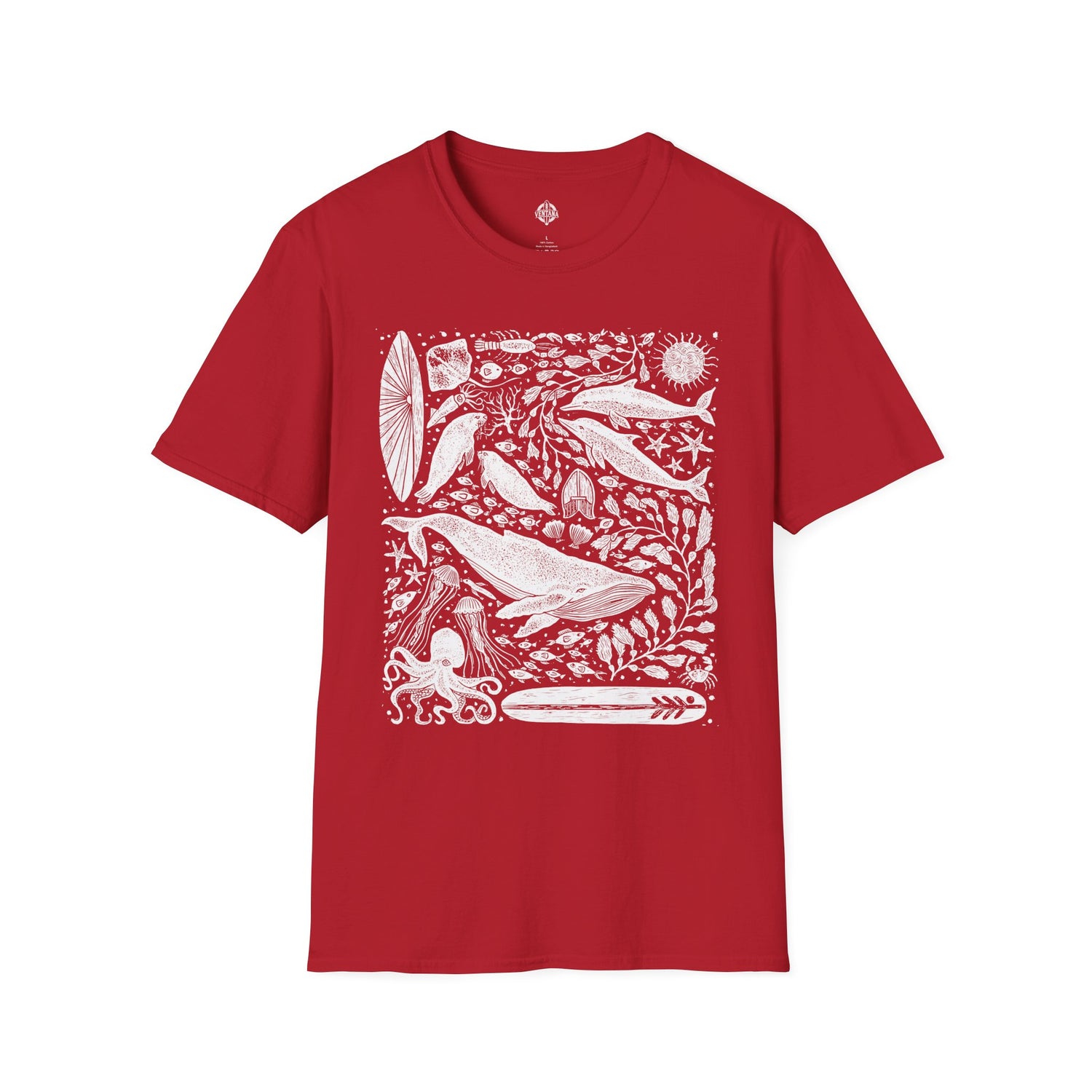 Ventana Marine Life by Lili Arnold cotton t-shirt image 16