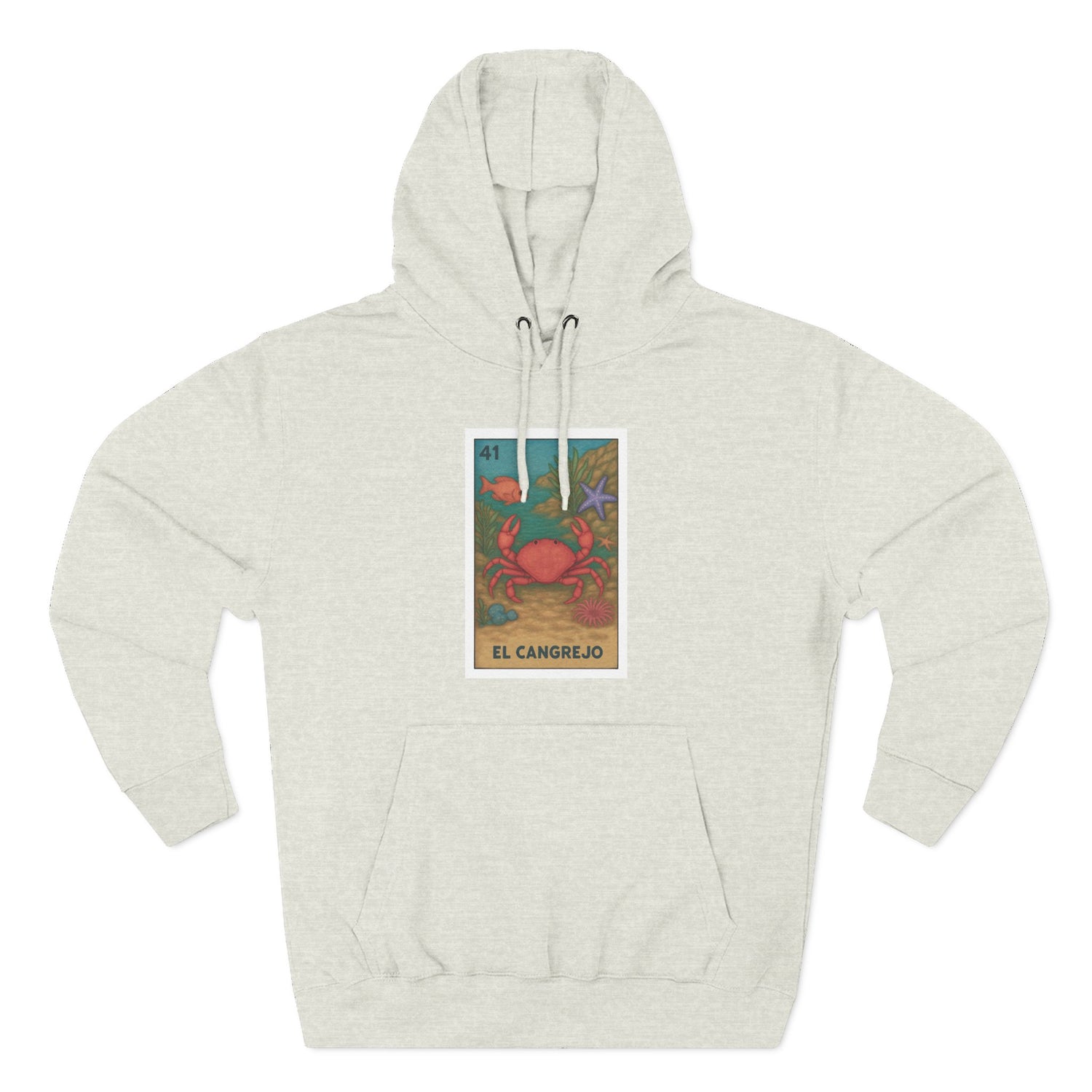 Crab Lotería fleece hoodie image 2