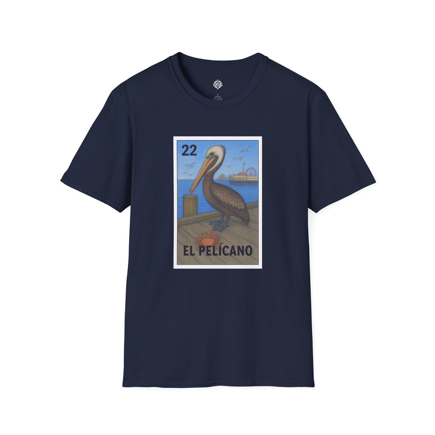 Pelican Lotería cotton t-shirt image 1