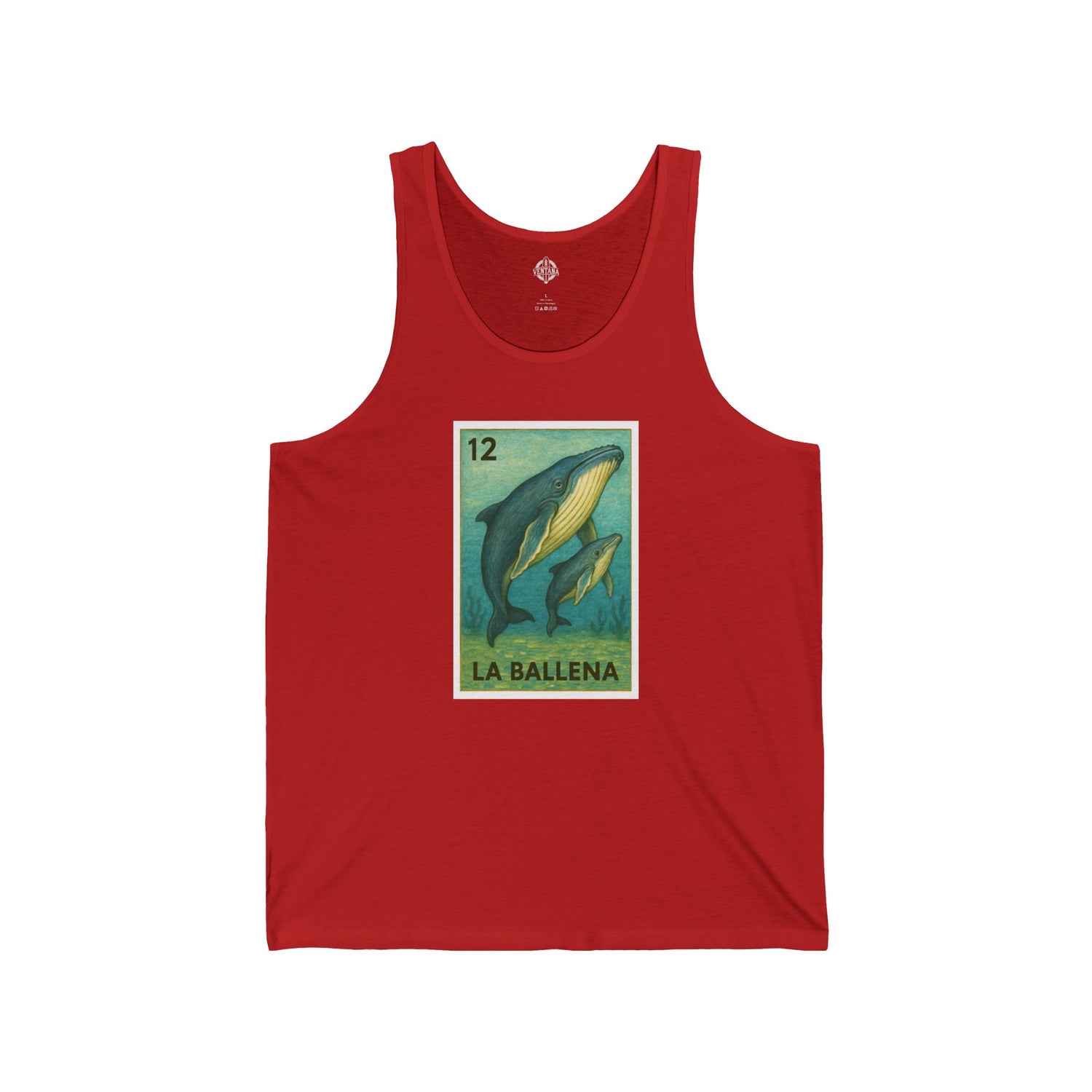 Whale Lotería jersey tank top image 4