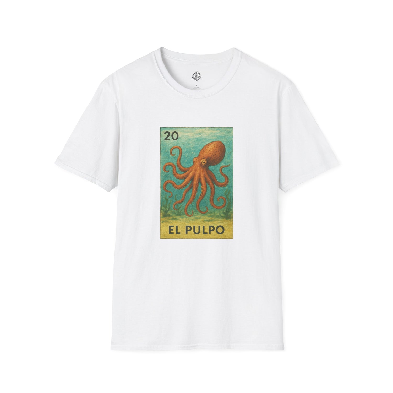 Octopus Lotería cotton t-shirt image 7