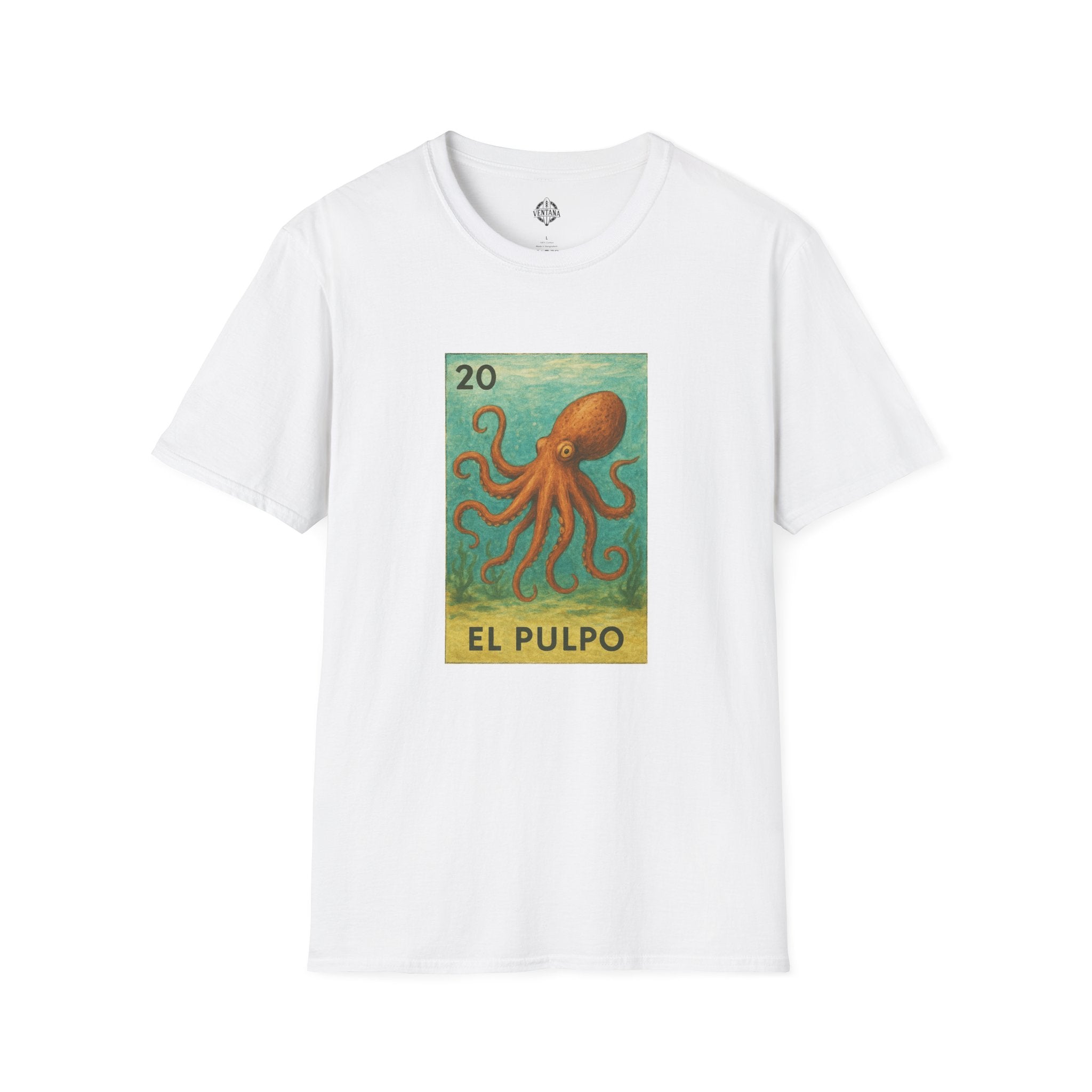 Octopus Lotería cotton t-shirt image 7